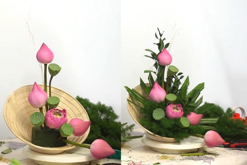 7+ Cách cắm hoa sen lâu tàn sang trọng, phù hợp với nhiều không gian